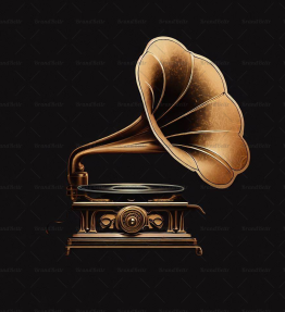 Antiker Grammophon